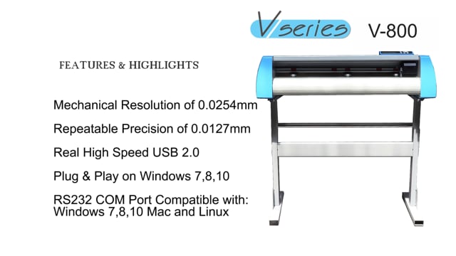 South Africa's Cheapest Vinyl Cutter has a New Look, V-Series V-800 Vinyl Cutter 2019 Model Features and Functions