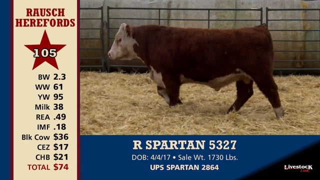 Lot #105 - R SPARTAN 5327