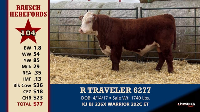 Lot #104 - R TRAVELER 6277