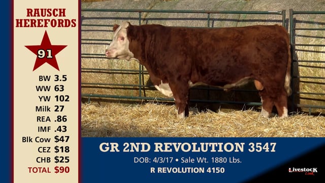 Lot #91 - GR 2ND REVOLUTION 3547