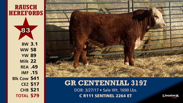 Lot #83 - GR CENTENNIAL 3197