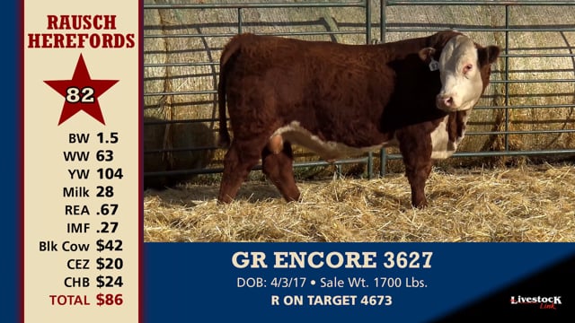 Lot #82 - GR ENCORE 3627
