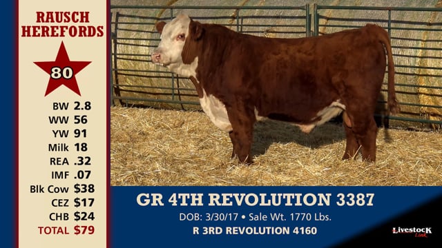 Lot #80 - GR 4TH REVOLUTION 3387