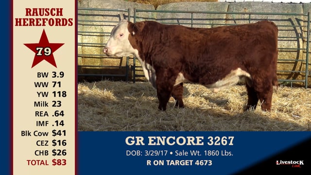 Lot #79 - GR ENCORE 3267