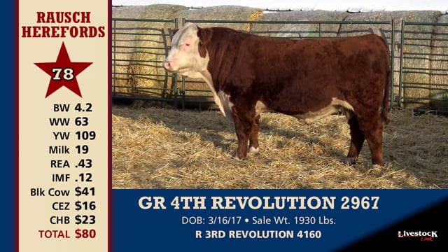 Lot #78 - GR 4TH REVOLUTION 2967