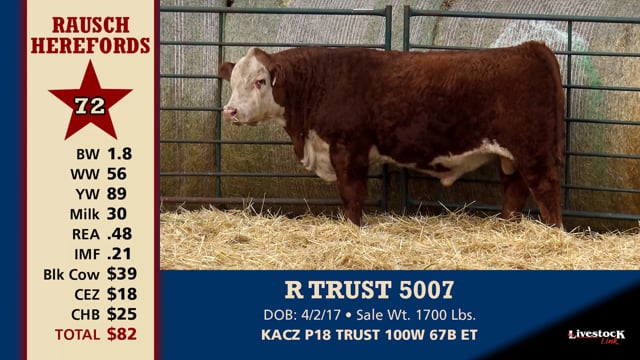 Lot #72 - R TRUST 5007