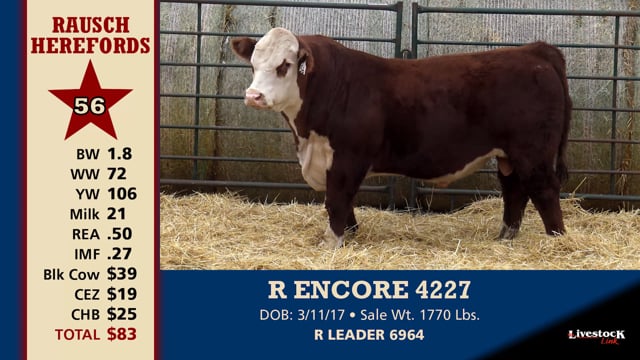 Lot #56 - R ENCORE 4227