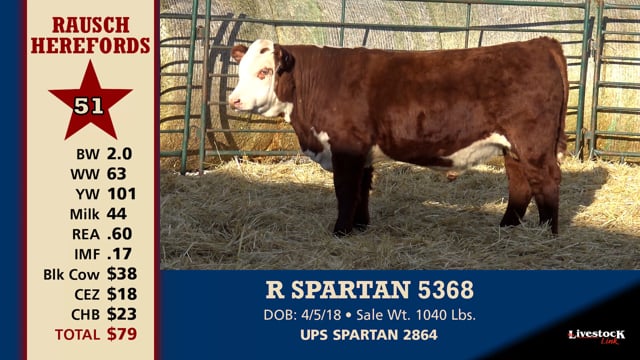 Lot #51 - R SPARTAN 5368