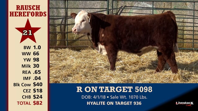Lot #21 - R ON TARGET 5098