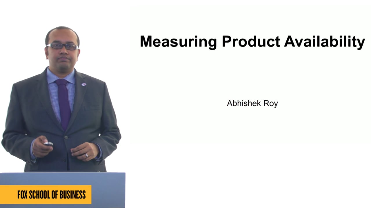 Login to view Measuring Product Availability