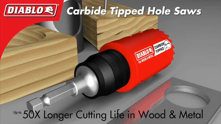 Diablo carbide deals hole saw