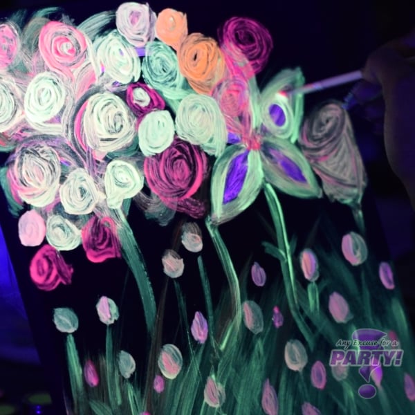 Black Light Canvas Painting