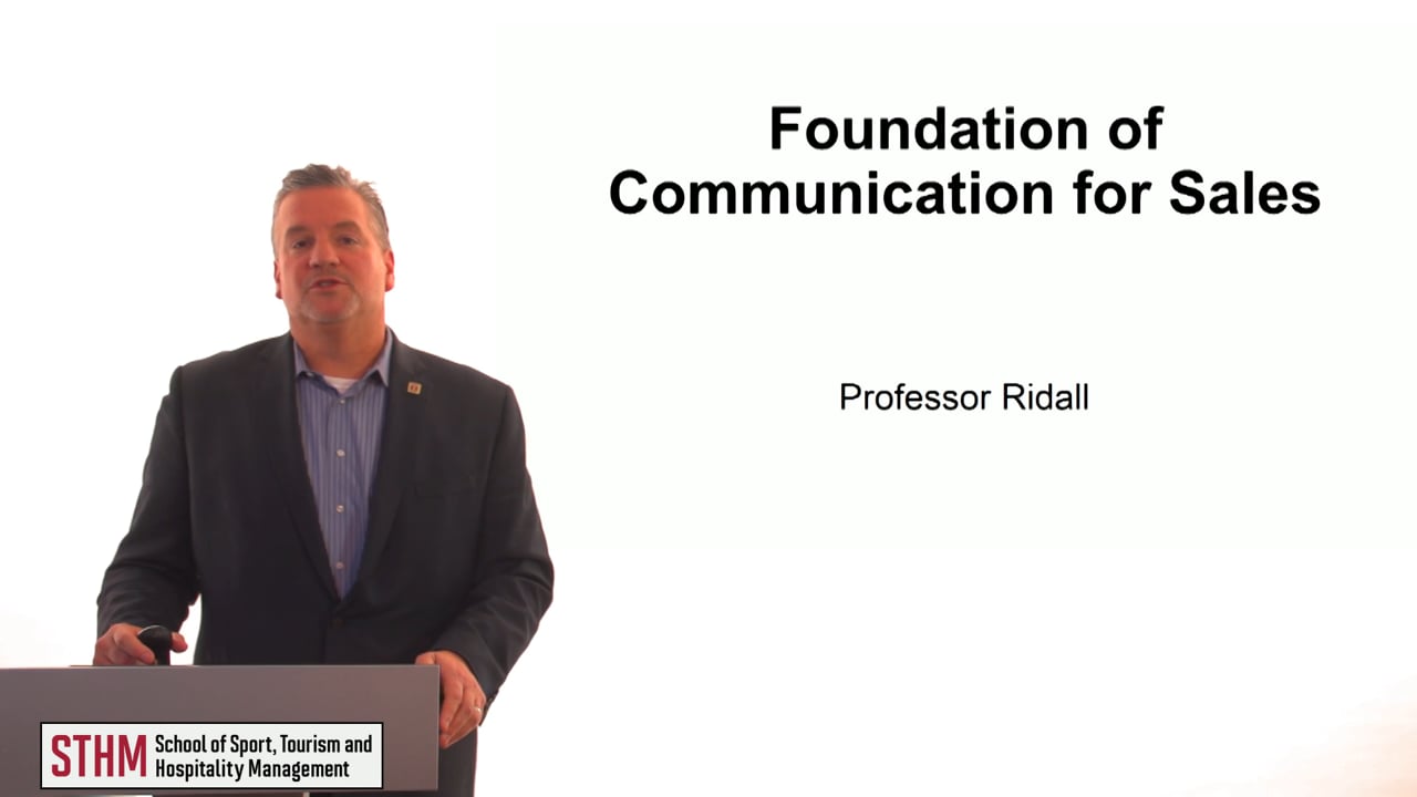 Foundation of Communication for Sales
