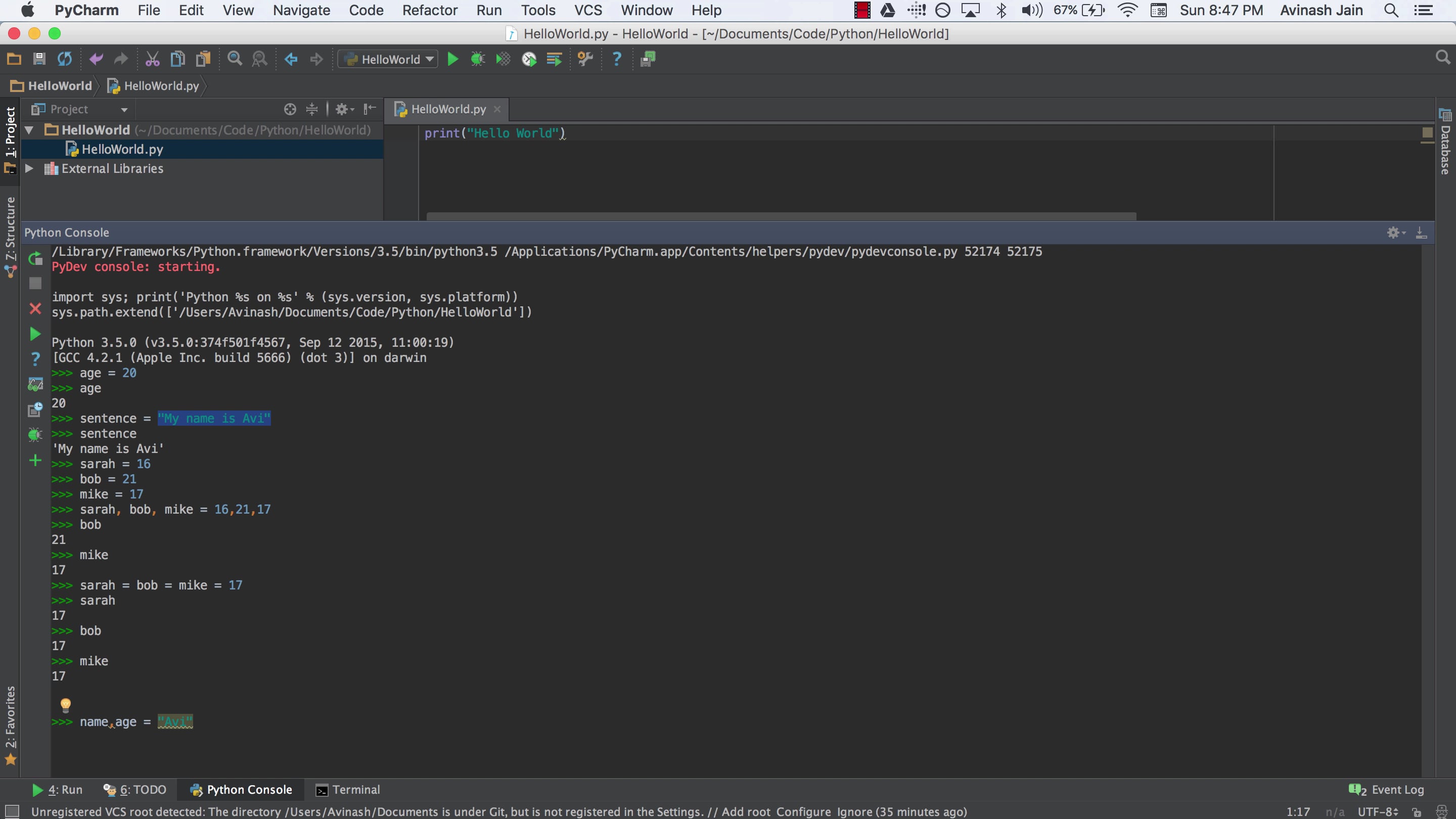 #2 Python - Variables and Multiple Assignment on Vimeo