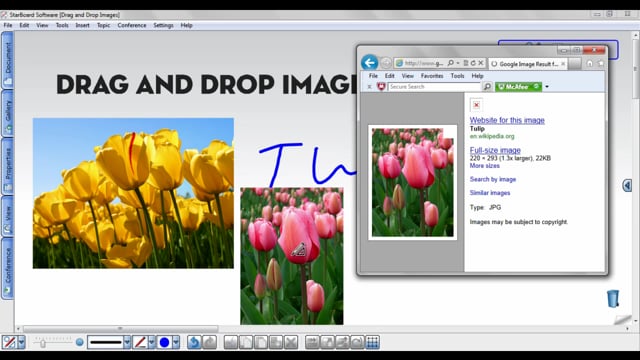 Starboard - Drag and Drop Images