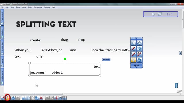Starboard - Splitting Text