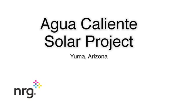 Agua Caliente, Arizona - Solar Field
