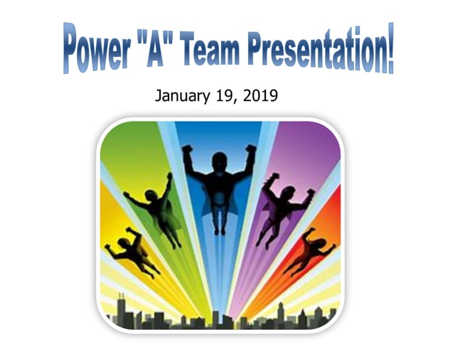 Power A Team - January 19, 2019