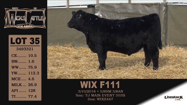 Lot #35 - WIX F111