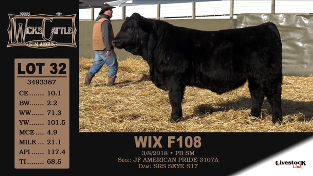 Lot #32 - WIX F108