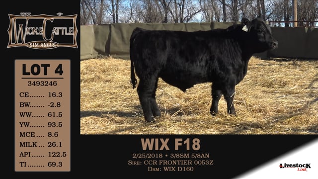 Lot #4 - WIX F18