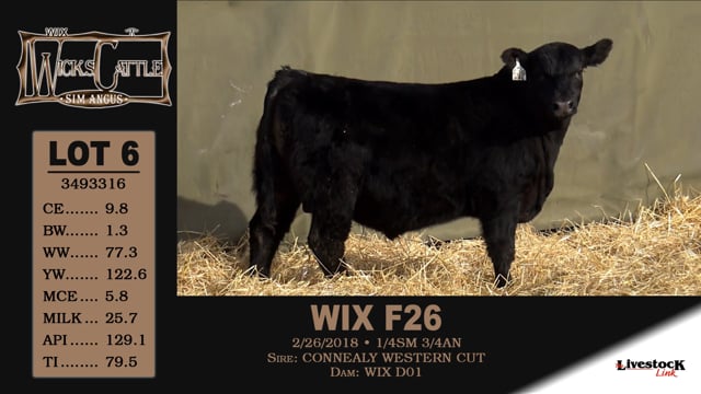 Lot #6 - WIX F26