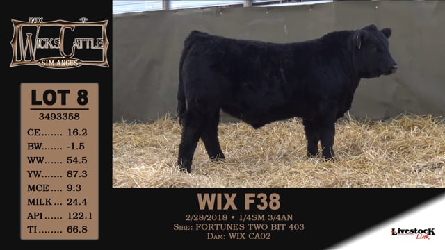 Lot #8 - WIX F38