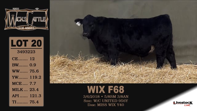 Lot #20 - WIX F68