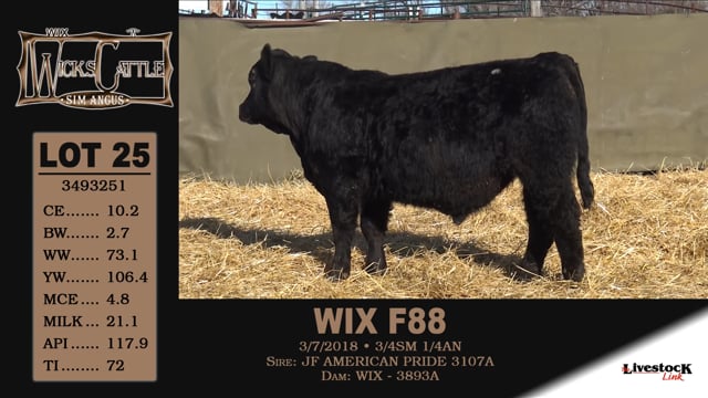 Lot #25 - WIX F 88