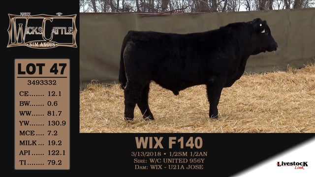 Lot #47 - WIX F140