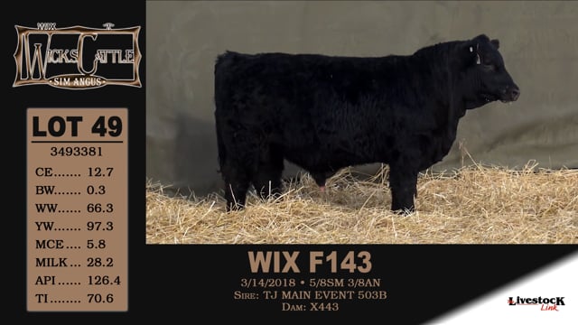 Lot #49 - WIX F143