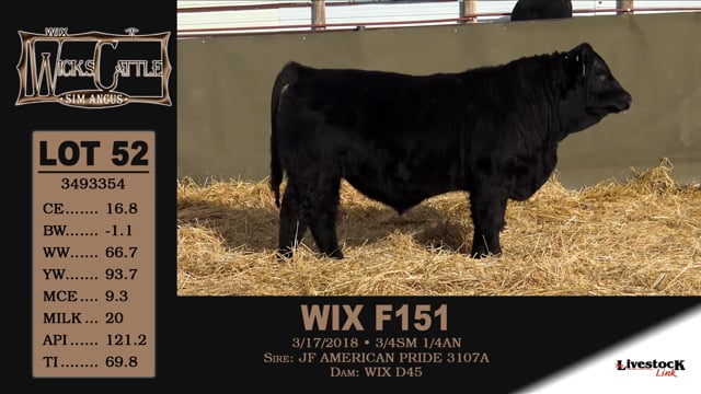 Lot #52 - WIX F151