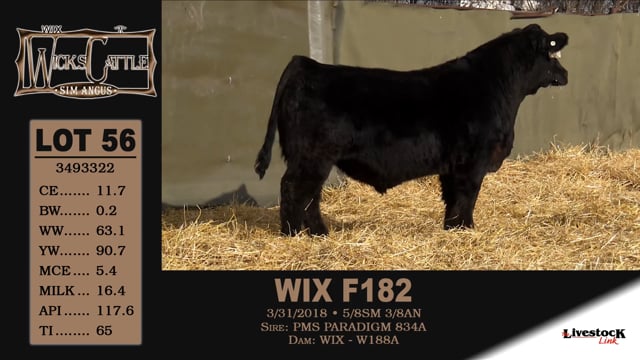 Lot #56 - WIX F182