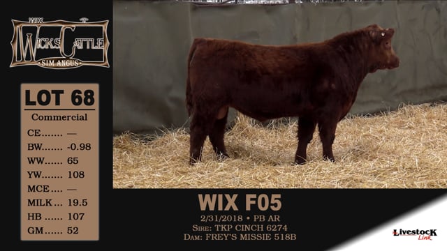 Lot #68 - WIX F05