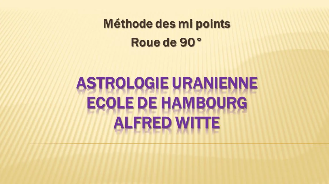 astrologie uranienne - ecôle d'Hambourg et Alfred Witte on Vimeo