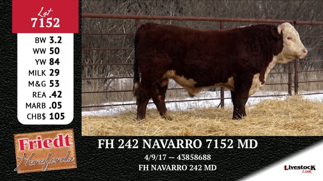 Lot #7152 - FH 242 NAVARRO 7152 MD