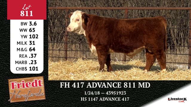 Lot #811 - FH 417 ADVANCE 811 MD