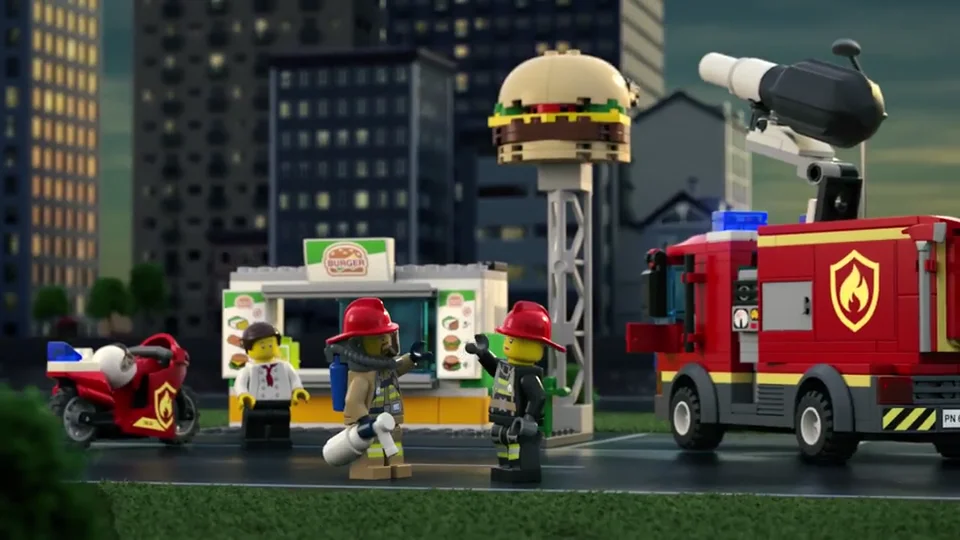 Lego burger bar discount fire rescue 60214