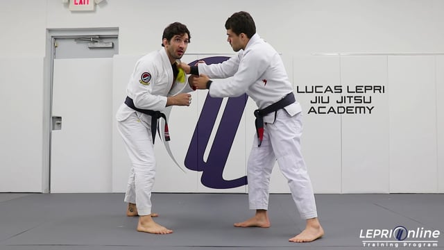 Double Lapel Control to Ankle Pick Takedown