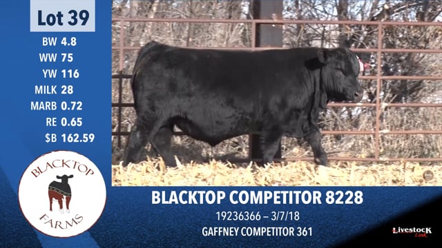 Lot #39 - BLACKTOP COMPETITOR 8228