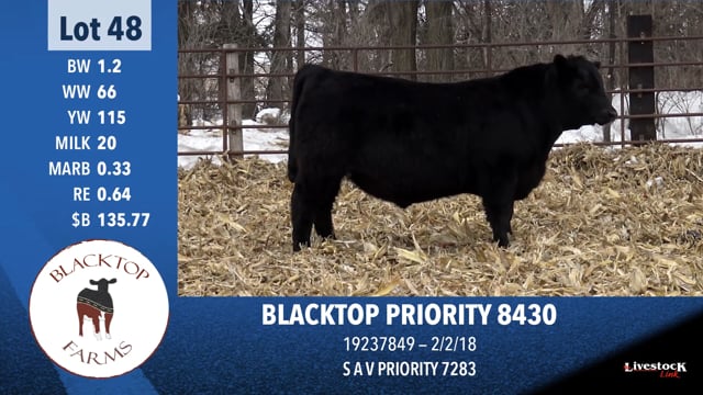 Lot #48 - BLACKTOP PRIORITY 8430