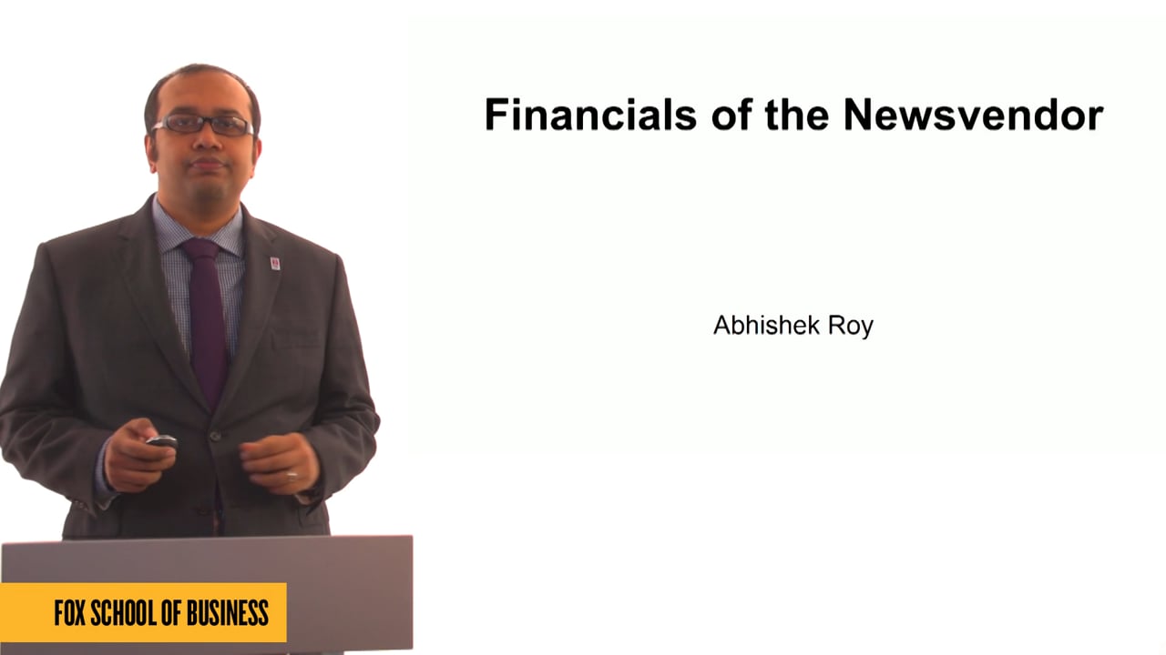 Financials of the Newsvendor