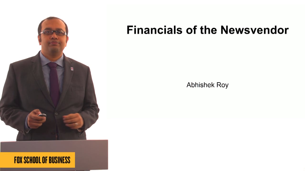 Login to view Financials of the Newsvendor
