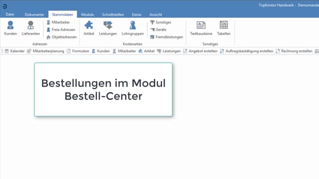 Bestellungen (Warenkorb)