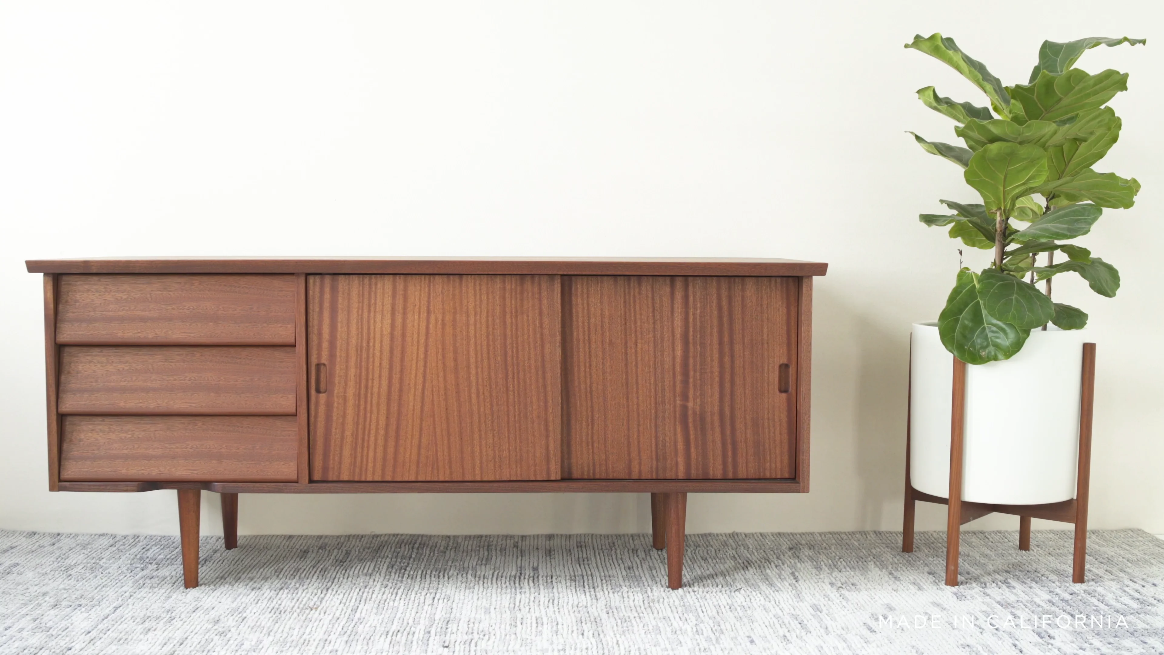 Solid wood deals credenza