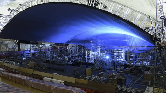 Time Lapse - Cantiere Allestimento Scenografie “Il Giudizio Universale” parte 2