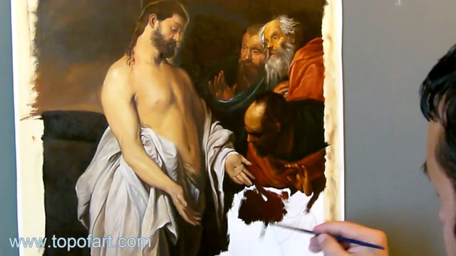 van Dyck | Appearance of Christ to his Disciples | Painting Reproduction Video | TOPofART