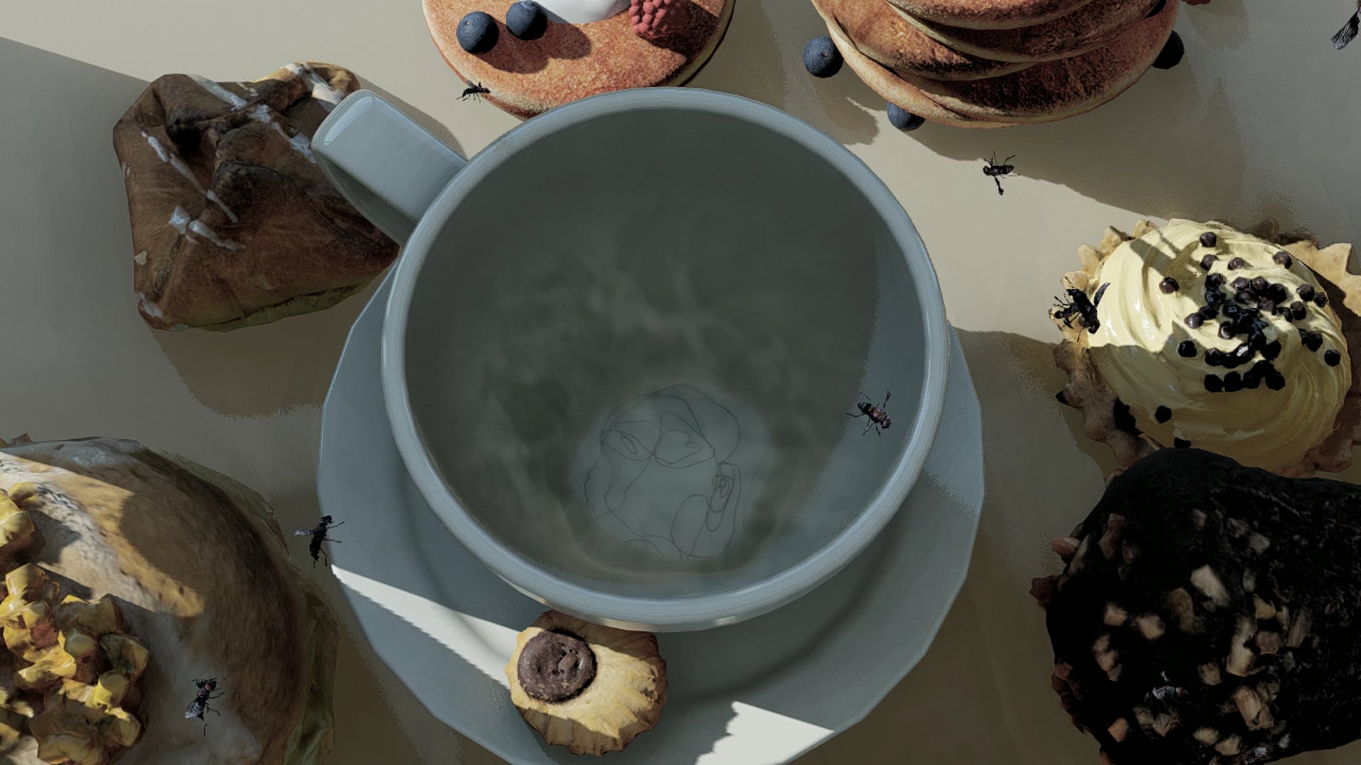 Face Formation: Waves in a cup