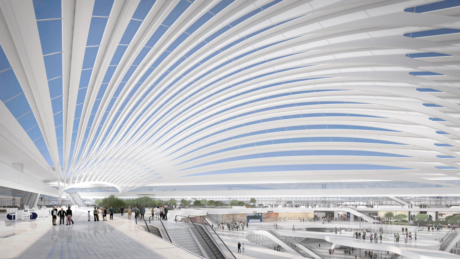 an inside look at santiago calatrava's proposal for chicago o'hare airport, image size:1920x1080