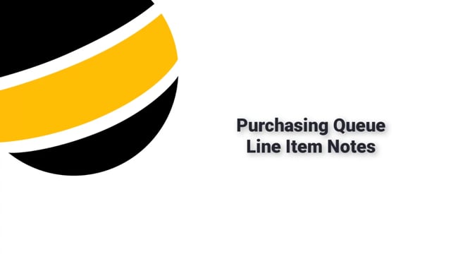 Add Notes in PO Line Items